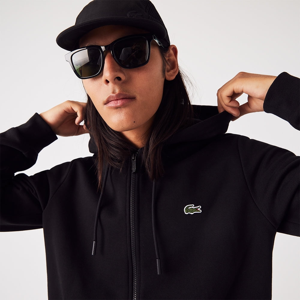 Lacoste Men's Classic Zip Front Hoodie Black Size 7 - Walmart.com