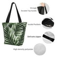 thumbnail image 5 of Kdxio Tropical Palm Leaves1 Women Reusable Grocery Bags Foldable Ripstop,Reusable Shopping Bags for Shopping,Gym,Gift, 5 of 7