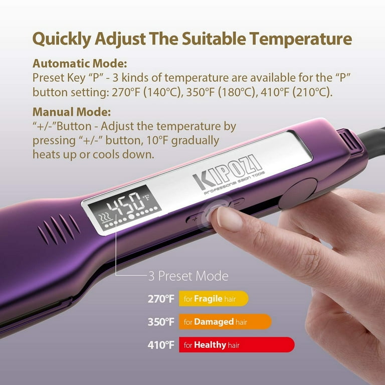 Ion flat iron purple cheap