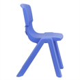 thumbnail image 2 of Bowery Hill 27.5" Plastic Stackable School Chair in Blue, 2 of 2