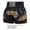 Black, variant on HEVIRGO High Elasticity Boxing Shorts, Anti-friction Breathable Muay Thai Cord Design Kickboxing Shorts for Unisex