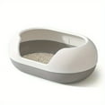 thumbnail image 6 of Large Semi-Enclosed Litter Box, Capsule Upgraded Large Cat Toilet, Stable, Durable and Easy to Clean, Suitable for Multi-Cat Families Back To School, 6 of 9