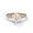Rose Gold, variant on Round Cut Moissanite Engagement Ring in 14K Gold Plated