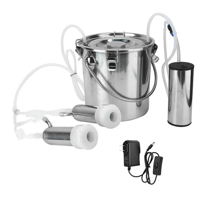 Machine à Traire Électrique, Pompe à Aspiration Directe Vache 5l Kit de Traite Finition de Luxe