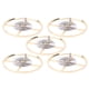 thumbnail image 2 of 5 piezas de repuesto de rueda de equilibrio de movimiento de reloj, pieza/accesorio de reparación de reloj para relojero, 2 of 8