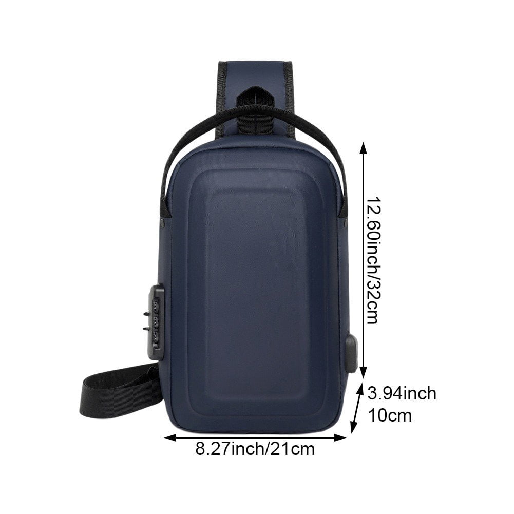 Jiibva Small Sling Bag Fashion Men Chest Bags Waterproof Casual Crossbody Bag Shoulder Bag Daily Handbags for Hiking Cycling