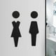 thumbnail image 1 of Señales para baños de hombres y mujeres, placas de señalización para baños, señales genéricas fáciles de usar para baños públicos, bares de hoteles, 1 of 10