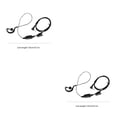 thumbnail image 1 of Inteprter 1 Pin 2.5mm Wired Ergonomic Part Headphone Clip Lapel Replacing Button with Operation Earpiece Earphone Microphone 2piezas, 1 of 4