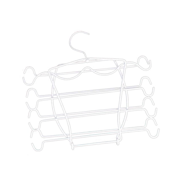 Colgador de ropa plegable Colgador de Soporte de barra de metal con gancho giratorio Bufanda Camisetas sin mangas Colgador Colgador para