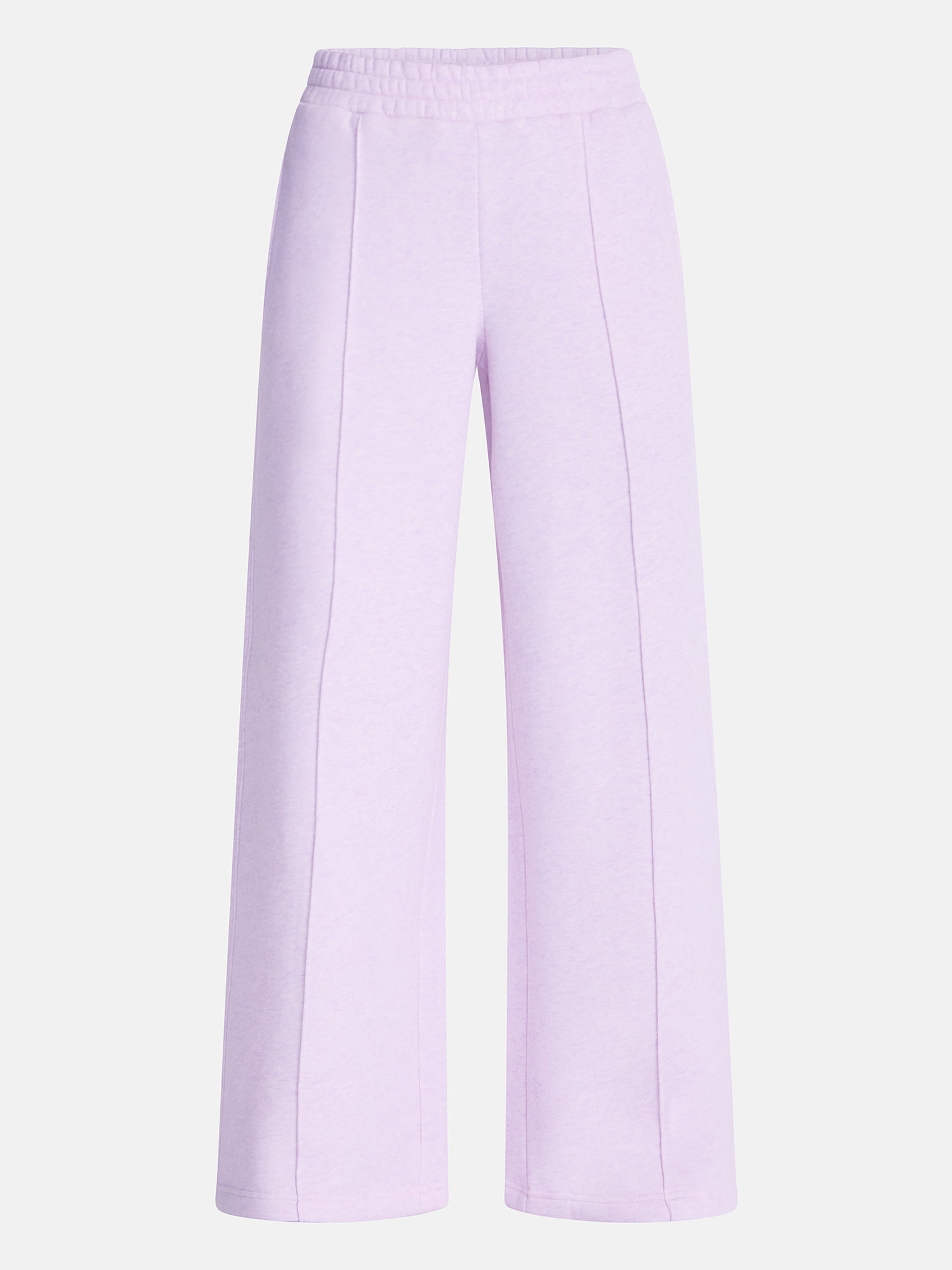 Athletic Works Women's and Women's Plus Pintuck Wide Leg Fleece Pants, 30" Inseam, Sizes XS-4X