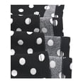 thumbnail image 6 of Sunny Fashion Polka Dot Dress For Girls Short Sleeve V-Neck Knee Length Black With White Dots Retro Casual Summer Daily 3 Years, 6 of 6