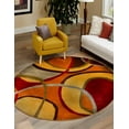 thumbnail image 2 of Rugs.com Cafe Collection Rug – 7 Ft Round Multi Medium-Pile Rug Perfect For Kitchens, Dining Rooms, 2 of 3