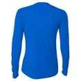 thumbnail image 3 of A4 Women's Cooling Performance Crew Long Sleeve T-Shirt, Royal, XX-Large, 3 of 5