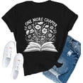 thumbnail image 2 of 100% Cotton Womens Book Reader Shirt Reading Teacher T-Shirt Wildflower Librarian Tee Tops, 2 of 5