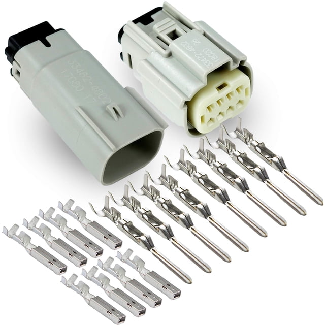 Molex Light Grey 8 Pin Wire Connector, Harley Waterproof, Sealed Kit, MX150