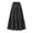 Black, variant on Women's Ruffle Tiered Maxi Skirt, Drawstring Elastic Waisted A-Line Solid Color Long Boho Skirts Goth Skirt Black XXL