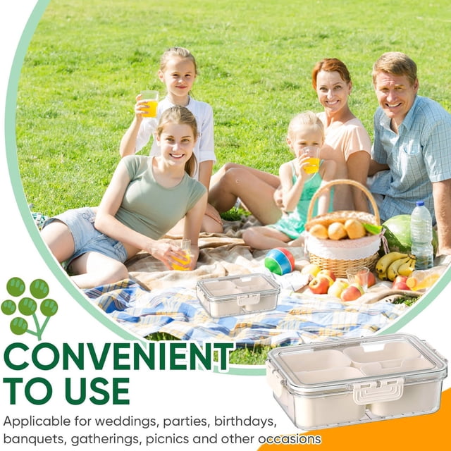 Storage Containers Storage Organizer for Kitchen Transparent Compartment Sealed Container with Handle and Refrigerator Friendly Durable Food Grade Storage Solution