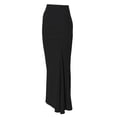 thumbnail image 4 of VISgogo Vestido de cola de pez para mujer, falda hasta el tobillo de color sólido, vestido fruncido de cintura alta, S / M / L VISgogo moda, 4 of 6