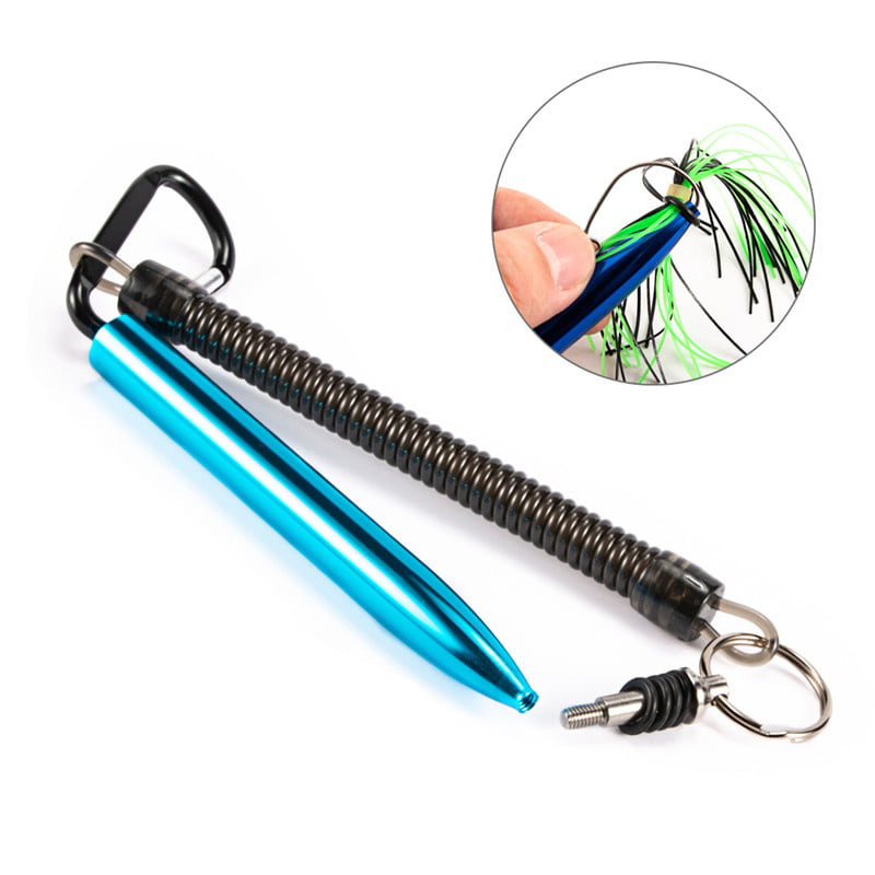 Wacky Worm Kits Rig Tool & 100Pcs O Rings For Fishing B0U4 C5I8 BLUE &O E5I9 