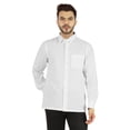 thumbnail image 1 of Bestman Solid Button Down Shirt For Men Long Sleeve With Patch Pocket Formal Business Wear, 1 of 7