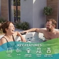 thumbnail image 4 of Lifesmart LS700DX Hot Tub - 7 Person, 90-Jet, 220-Volt, Arctic White/ Coastal Gray, 4 of 22