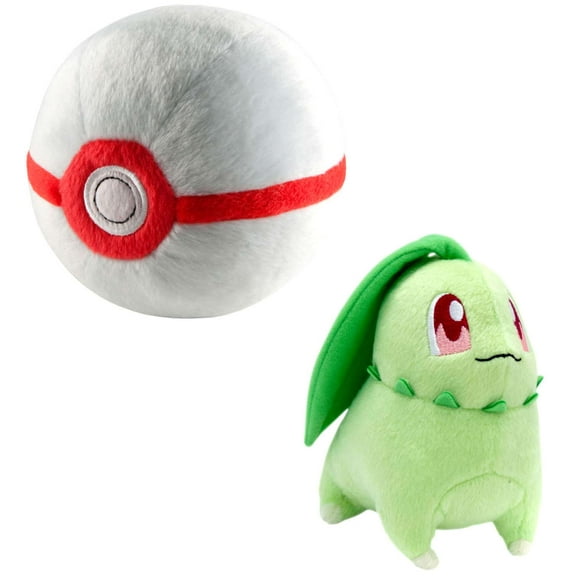 Pokemon Chikorita & Premier Ball Plush