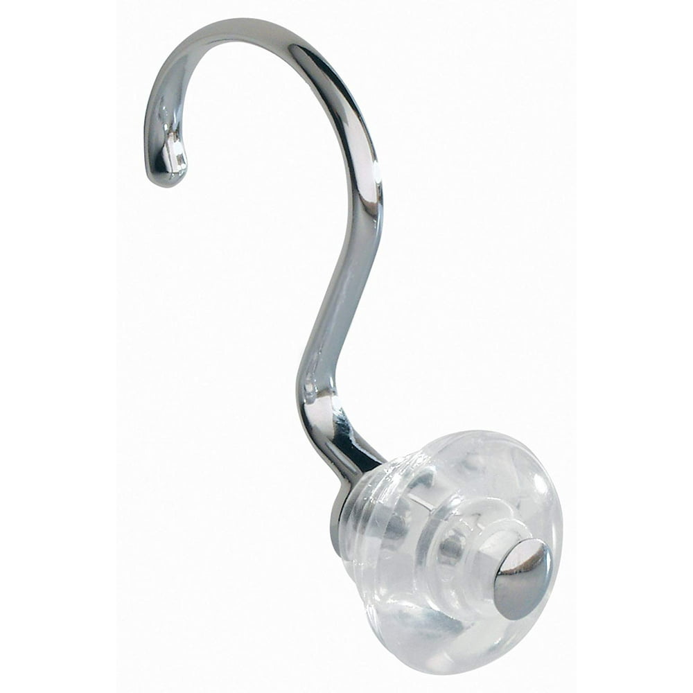 InterDesign Set of 12 Shower Hooks Classic Clear