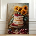 thumbnail image 4 of Sunflower Flower Canvas Wall Art 8x12 inches - Rustic Botanical Sunflower Flower Wall Art Canvas Watercolor Painting for Bedroom, 4 of 5