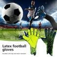 thumbnail image 3 of HYwys Goalkeeper Gloves Soccer Goalie Gloves for Youth Adult Latex Breathable Thickened Green Size 6, 3 of 11