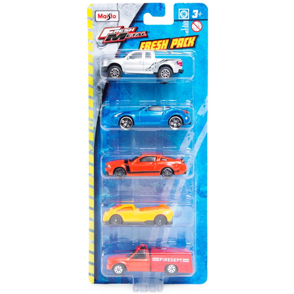 Maisto® Fresh Metal® Fesh Pack Toy Cars 5-Pack 1:64 jcd #1 