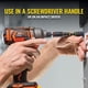 thumbnail image 4 of Destornillador de impacto Klein Tools 32900 con conector abatible 7 en 1, 4 of 12