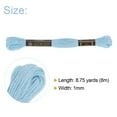 thumbnail image 2 of Unique Bargains Sky Blue Embroidery Floss, 8m Each, 12 Skeins, 2 of 6