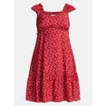 thumbnail image 6 of Time and Tru Women’s Empire Waist Mini Dress, Sizes XS-XXXL, 6 of 6