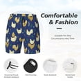 thumbnail image 5 of Lsque Mens Swim Trunks Funny Chicken Pattern - Bathing Suit Compression Liner - Beach Swim Shorts Swimwear - (S-3XL) - Stretch Quick Dry -X-Large, 5 of 9