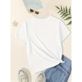 thumbnail image 2 of LET'S Avocat et Mignon Dessin Animé Avocats Graphique Imprimé, T-shirts Décontractés à Col Rond Manches Courtes pour Filles, Vêtements Confortables pour Printemps et Été pour Activités Extérieures, 2 of 5
