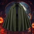 thumbnail image 2 of HXWCHs Solid Color Gothic Victorian Court Dress Women's Vintage Fitted Waist Party Gown Dark Green One Size, 2 of 4