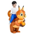 thumbnail image 3 of Disfraz inflable de unicornio y dinosaurio para niños, ropa divertida y bonita para niños y niñas, trajes de fiesta de actuación de Navidad y Halloween, 3 of 5