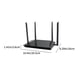 thumbnail image 3 of Rebajas de Temporada, Router Inalámbrico Doméstico 100 Megabit Wifi Inteligente A Través De La Pared Optimización WIFI Prevención De Rozamientos De Red 6 Antenas Normativa De EE.UU. Akmoler, 3 of 8