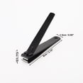 thumbnail image 4 of Unique Bargains Portable Large Flat Nail Clippers Toenail Clippers Black, 4 of 6