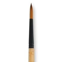 Dynasty Black Gold Brush - Fine Round, Long Handle, Size 14