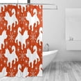 thumbnail image 2 of Coolnut Cute Dog and Snowflakes On Red Bath Shower Curtain Liners 66x72in 100% Polyester Waterproof with Curtain Hook, 2 of 5