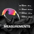 thumbnail image 5 of Oakley OO9463 Sutro Lite Rectangle Shaped Non-Polarized Sunglasses for Men - Includes Official Eyewear Kit - Matte White Frame with Prizm Road Lens, 5 of 7