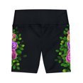 thumbnail image 3 of Flowers Roses Amazing Zumba Women's Workout Shorts (AOP), 3 of 9