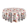thumbnail image 5 of Christmas Round Tablecloth 60x60in(153x153cm) – Waterproof Polyester Table Cover with Full Print Design, Wrinkle Resistant & Washable for Kitchen Dining Party Decor, 5 of 6