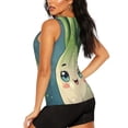 thumbnail image 3 of Rocae Adorable Kawaii Fennel Character for Women's Workout Tank Top Sleeveless Tops Athletic Tank Tops for Women-XX-Large, 3 of 7