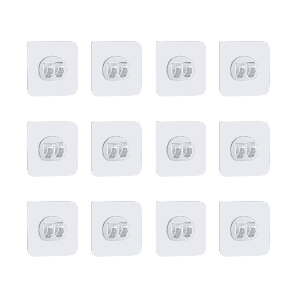 FGY 12PCS Wall Hooks Wall Hangers Self Adhesive Shower Hooks for Shower