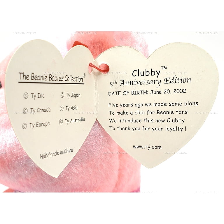 Ty Beanie Baby: Clubby 5 the Bear BBOC | Stuffed Animal | MWMT