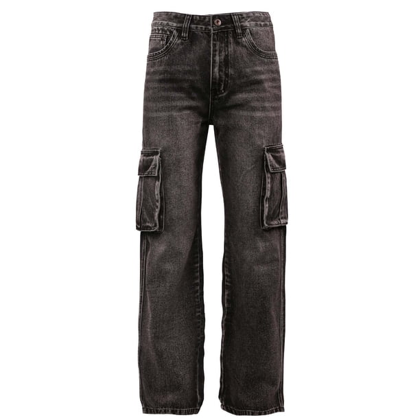 Abomasnow Men's Baggy Hip Hop Jeans Loose fit 90s Vintage Cargo