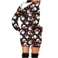 thumbnail image 6 of Christmas Dresses for Women Casual Mini Printed Pullover Sweatshirts Dress with Pockets Christmas Gifts for Women, 6 of 6