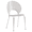Clear, variant on LeisureMod Opulent Mid-Century Modern Plastic Dining Chair in Chrome Metal Legs Armless Dining Side Chair for Kitchen and Dining Room, Amber